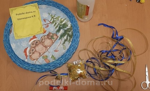 Новогодние поделки из бумажной лозы Новогодние поделки из бумажной лозы