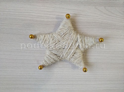 Новогоднее украшение «Месяц и звезды»