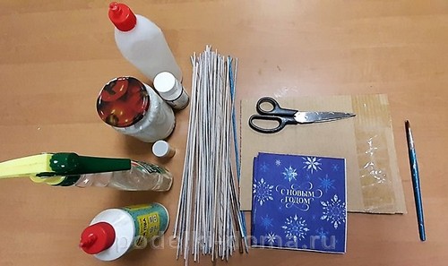 Новогодние поделки из бумажной лозы Новогодние поделки из бумажной лозы