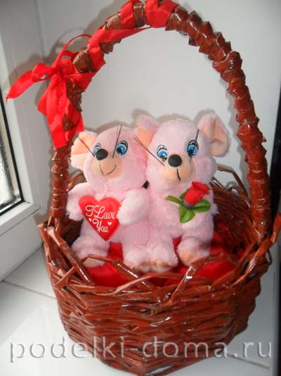 Лодочка-конфетница из бумажной лозы Лодочка-конфетница из бумажной лозы