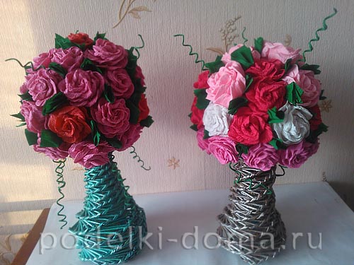 Новогодние поделки из бумажной лозы Новогодние поделки из бумажной лозы