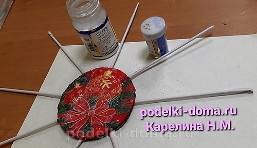 Новогодние поделки из бумажной лозы Новогодние поделки из бумажной лозы