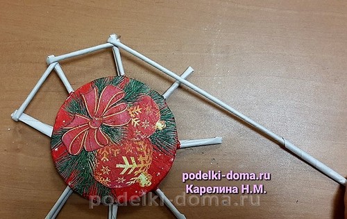 Новогодние поделки из бумажной лозы Новогодние поделки из бумажной лозы