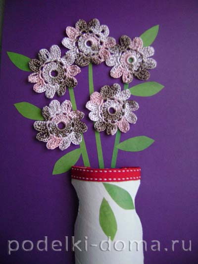 «Павлин» — аппликация из природного материала