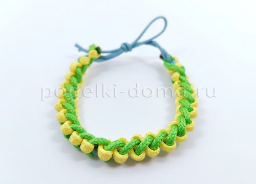 Как сплести браслеты из шнуров и нитей