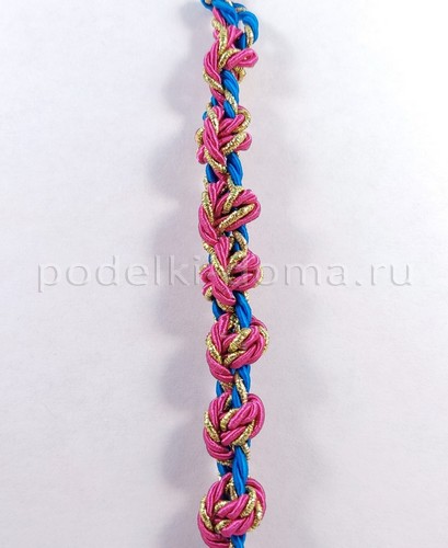 Как сплести браслеты из шнуров и нитей