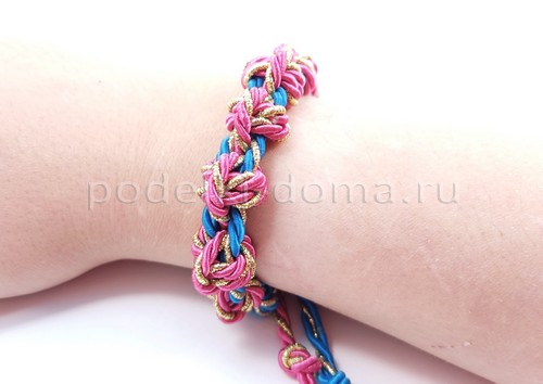 Как сплести браслеты из шнуров и нитей