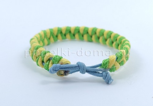 Как сплести браслеты из шнуров и нитей