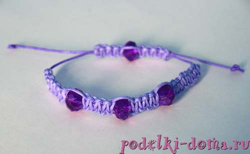 Как сплести браслеты из шнуров и нитей