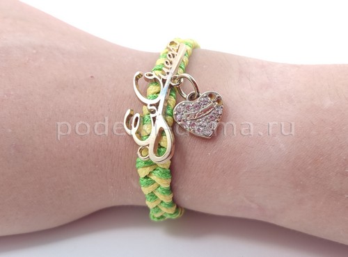 Как сплести браслеты из шнуров и нитей