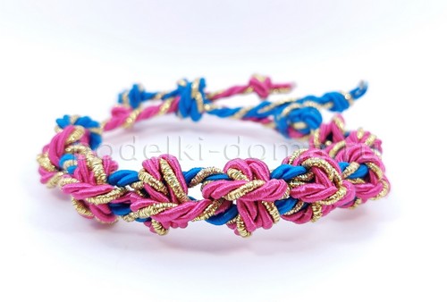 Как сплести браслеты из шнуров и нитей