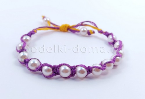 Как сплести браслеты из шнуров и нитей