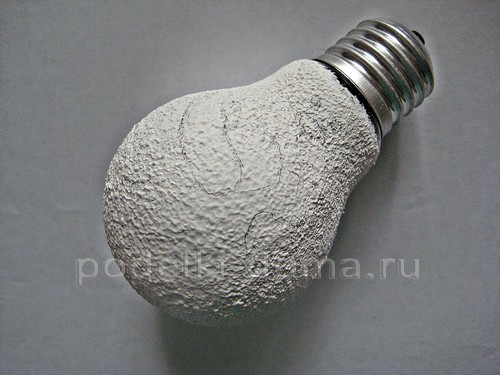 Игрушка на ёлку «Заяц» из лампочки