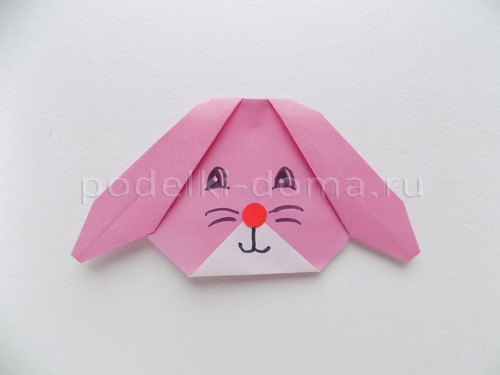 Зайчик из бумаги (оригами) Зайчик из бумаги (оригами)