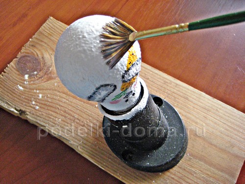 Игрушка на ёлку «Заяц» из лампочки