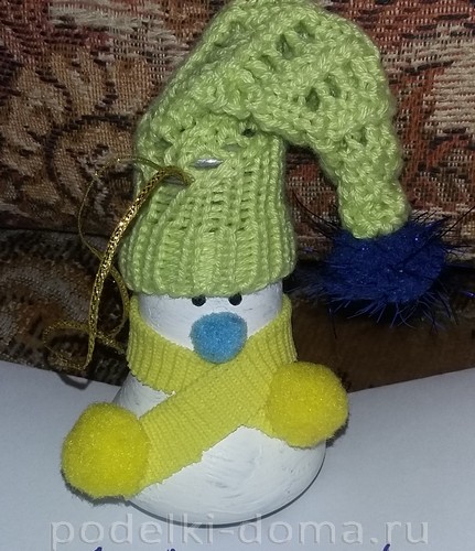 Игрушка на ёлку «Заяц» из лампочки