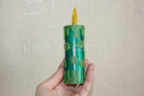 Как сделать свечу из картона и фоамирана Как сделать свечу из картона и фоамирана