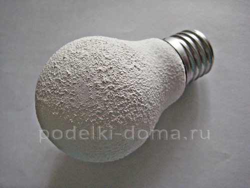 Игрушка на ёлку «Заяц» из лампочки