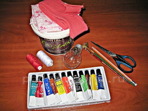 Игрушка на ёлку «Заяц» из лампочки