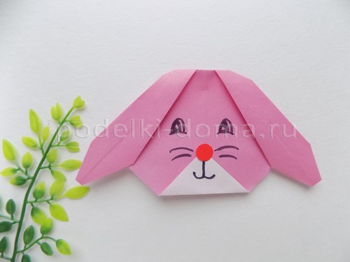 Зайчик из бумаги (оригами) Зайчик из бумаги (оригами)