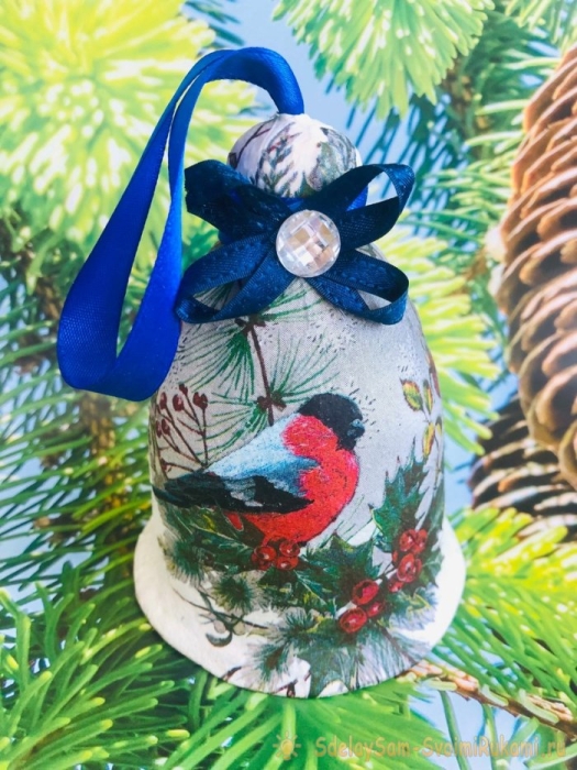 Как сделать елочная игрушку «Колокольчик» из бумаги Как сделать елочная игрушку «Колокольчик» из бумаги