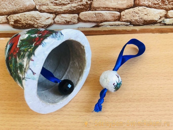 Как сделать елочная игрушку «Колокольчик» из бумаги Как сделать елочная игрушку «Колокольчик» из бумаги