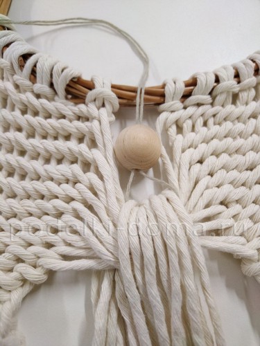 Ангел в технике макраме