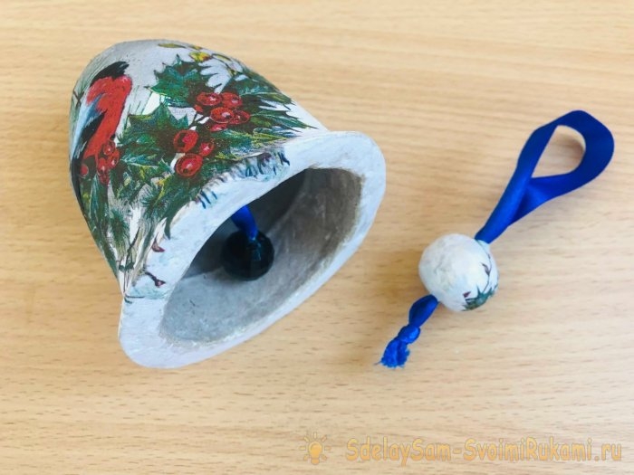Как сделать елочная игрушку «Колокольчик» из бумаги Как сделать елочная игрушку «Колокольчик» из бумаги