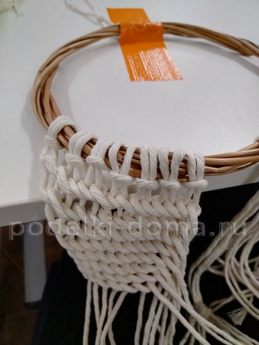 Ангел в технике макраме