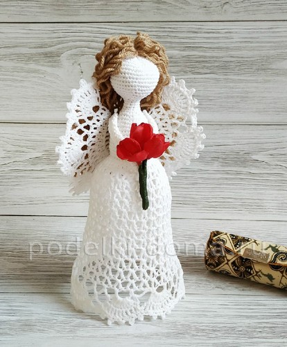 Ангел в технике макраме