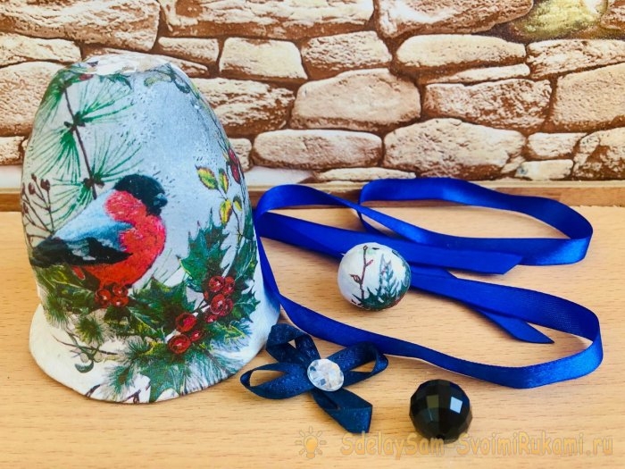 Как сделать елочная игрушку «Колокольчик» из бумаги Как сделать елочная игрушку «Колокольчик» из бумаги