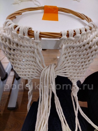 Ангел в технике макраме