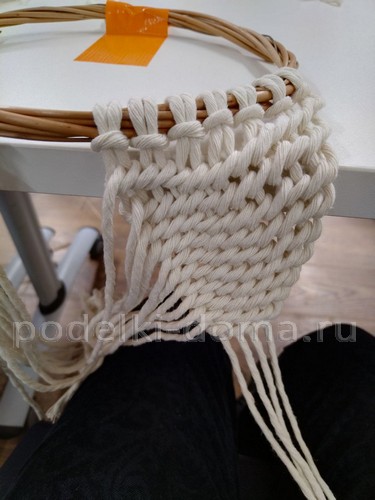 Ангел в технике макраме