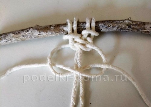 Ангел в технике макраме