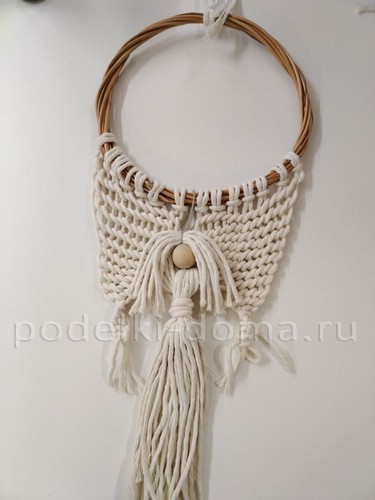 Ангел в технике макраме