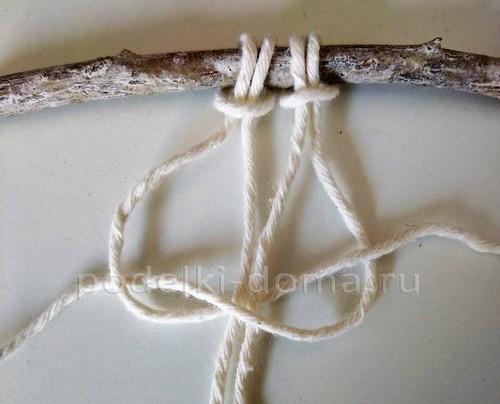 Ангел в технике макраме