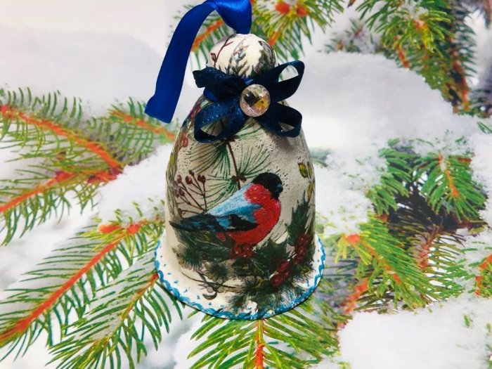 Как сделать елочная игрушку «Колокольчик» из бумаги Как сделать елочная игрушку «Колокольчик» из бумаги