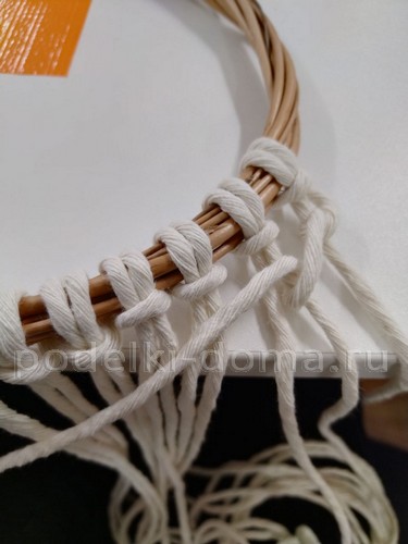 Ангел в технике макраме