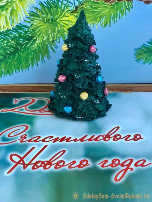 Как сделать маленькую и нарядную, новогоднюю ёлочку Как сделать маленькую и нарядную, новогоднюю ёлочку
