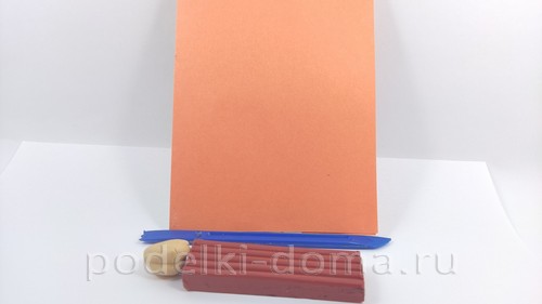 Аппликация «Верба» из пластилина