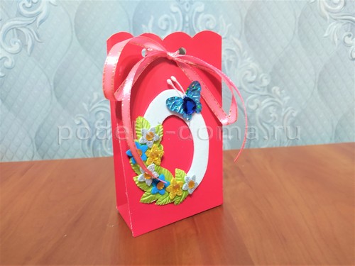 Пасхальный пакетик из картона Пасхальный пакетик из картона