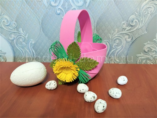 Пасхальный пакетик из картона Пасхальный пакетик из картона