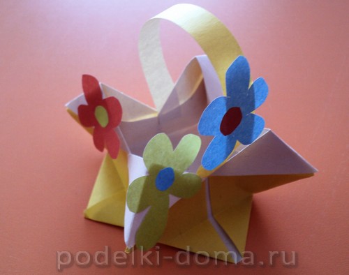 Пасхальный пакетик из картона Пасхальный пакетик из картона