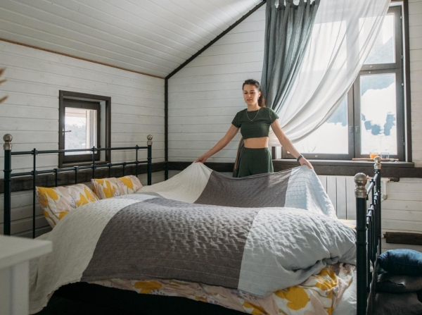 Хозяйкам на заметку: как за считанные секунды сменить постельное белье Хозяйкам на заметку: как за считанные секунды сменить постельное белье